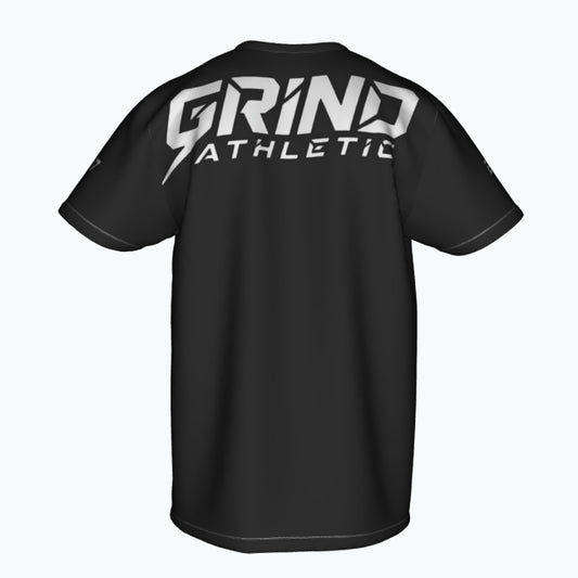 Męski T-Shirt Sportowy (AOP) szary Grind Athletic